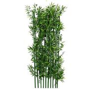 Large Artificial Bamboo Plants Trees Outdoor Indoor 3ft 4ft 5ft 6ft 6.5ft Tall, Fake Bamboo Silk Faux Tree DIY Decor with Leaves for Garden Fence Privacy Screen Courtyard Entrance(10 pack,1.8m/70.9in/
