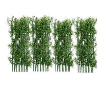 Large Artificial Bamboo Plants Trees Outdoor Indoor 3ft 4ft 5ft 6ft 6.5ft Tall, Fake Bamboo Silk Faux Tree DIY Decor with Leaves for Garden Fence Privacy Screen Courtyard Entrance(40 pack,2m/78.7in/6.