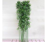 Large Artificial Bamboo Plants10 Realistic Faux Bamboo Trees with Lush Leaves Perfect for Garden Fence Privacy Screen Indoor/Outdoor Décor (47.2in Tall)