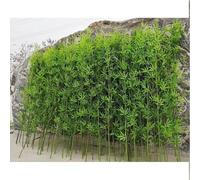 Large Artificial Bamboo Privacy Wall Divider, Indoor/Outdoor Faux Bamboo Tree Fence, DIY Landscaping Solution for Privacy and Aesthetic Appeal, 20 Bamboo 3.9ft Tall