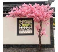 Large Artificial Cherry Blossom Tree, Artificial Flower Plant, Simulated Fake Tree, Silk Petals, Suitable For Office Home Wedding Photography Props(2.5x2.2m/8.2x7.2ft)