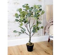 Large Artificial Eucalyptus Tree 85cm Marco Paul Green One Size