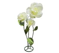 Large Artificial Faux Flower Set Outdoor/Indoor Decor - 3D Giant Flowers for Decoration for Garden Hotel Office Photography Props Wedding Art Gallery Shop Window Display (Yellow)