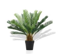 Large Artificial Palm Tree 60cm Cycas Realistic Plant Leaf Design UK