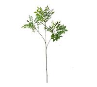 Large Artificial Plants Ficus Tree Branch Fake Lacquer Plastic Banyan Green Tall Palm Leaves For Home Garden Decor for DIY Craft Wreath Home Decor(2forks)
