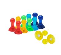 Large Assorted Fruity Coloured Skittle Magnets for Fridge, Whiteboard, Noticeboard, Filing Cabinet - Pack of 60