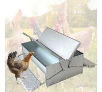 Large Automatic Chicken Feeder, Foot-Operated, Heavy-Duty Poultry Feeding Equipment, Rodent- & Rain-Proof for Chicken Coop Accessories