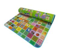 Large Baby Play Mat 200x180cm - Double-Sided Soft Foam Crawling Mat | Educational Reversible Picnic Carpet for Kids & Toddlers (Fruits Design, Alphabet Design, 200x180cm)