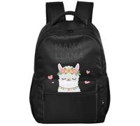 Large Backpack Minimalist Look Twill Weave Fabric Adjustable Shoulder, Mama