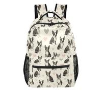 Large Backpack Modern Style Twill Weave Fabric Adjustable Shoulder Straps