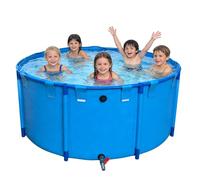 Large Backyard Pool for Adults, Inflatable Family Swimming Pool, Easy Setup Above Ground Frame Pool for Outdoor Fun