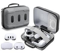 Large Bag for Meta Quest 3/3S/2, Travel and Storage Carry Bag Compatible with VR Headset Touch Controller Battery Elite Strap Accessories, 180° Reversible Waterproof Hard Case for Quest 3/3S/2