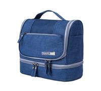 Large Bag - Multi-Compartment Storage Bag, Dry Separation Organizer with Hanging Hook, Durable Fabric Holder, Stylish Accessory with Elegant Finish, Storage Bag, Navy Blue, riferimento alla