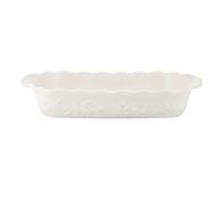Mason Cash in The Meadow Large Cream Rectangular Baker 33 x 23cm | 2.8 Litre Floral Embossed Stoneware Oven-to-Table Dish for Baking, Roasting & Serving
