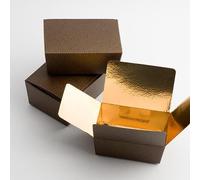 Large Ballotin Chocolate Favour Boxes - Brown Pelle (Pack of 10)