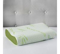 Large Bamboo Memory Foam Contour Neck Support Orthopaedic Pillow Snug City Green One Size