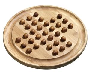 Large Bamboo Solitaire with Wooden Marbles (UK)