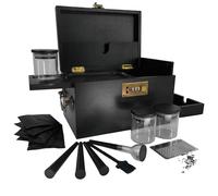 Large Bamboo Stash Box with Secret Drawer Stashbox Box with Combination Lock Handle Detachable Compartment Home Decorative Storage Box Set for Jewelry Cash Valuable Fathers Day Birthday Christmas Gift