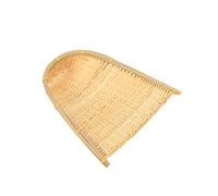 Large Bamboo Weaving Dustpan Art Pendants DIY Creative Painting Decor for Corridors for Handmade Crafts and Unique Wall Arrangements