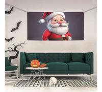 Large Banner Sign Party Decor, Personalized Wall Hanging Backdrop Banners Birthday Yard Flag Christmas Santa Party Photography Background 35x71 Inch for Wedding Birthday Party Decor