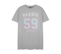Barbie Women's Adult Short Sleeve Nightdress (Womens Grey Marl) | Size: Large Barbie Grey L