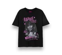 (Large) Barbie Short Sleeved T-Shirt (Womens Black)