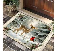 Large Bath Mat 60 X 90 Grey Animals Diatom Mud Bathroom Shower Floor Mats, Absorbent Bath Mat,Quick Dry Baths Mats Non Slip Washable,For Bedroom,Kitchen,Toilet, Door,Washing Table