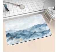 Large Bath Mat Non Slip Bathroom Mat Quick Drying Bathroom Carpet Rubber Bottom, Bathtub Shower Floor Rugs Washable, Soft Rug for Bath Decoration, Kitchen Bathmat Toilet Stone 120x170cm 16-1210