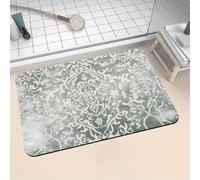 Large Bath Mat Non Slip Bathroom Mat Quick Drying Bathroom Carpet Rubber Bottom, Bathtub Shower Floor Rugs Washable, Soft Rug for Bath Decoration, Kitchen Bathmat Toilet Vintage 90x120cm 16-1368