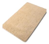 Large Bathroom Rug 30"x50" Thick Chenille Long Bath Mat | Absorbent and Washable Bath Rug Non-Slip, Soft Runner Rug for Bathroom, Shower, Sink - (Ivory Cream)