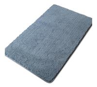 Large Bathroom Rug 30"x50" Thick Chenille Long Bath Mat | Absorbent and Washable Extra Large Bath Rug Non-Slip, Soft Runner Rug for Bathroom, Shower, Sink(Blue)