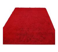 Large Bathroom Rug 36x60 Inch Thick Chenille Long Bath Mat | Absorbent and Washable Extra Large Bath Rug Non-Slip, Soft Runner Rug for Bathroom, Shower, Sink(Red)