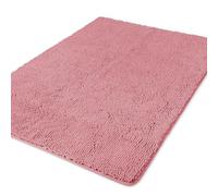 Large Bathroom Rug 40"x60" Thick Chenille Long Bath Mat | Absorbent and Washable Extra Large Bath Rug Non-Slip, Soft Runner Rug for Bathroom, Shower, Sink - (Rose Dawn)