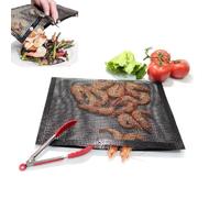 Large BBQ Mesh Grill Bags NonStick Grill Mesh Bag High Temperature Resistant Bag for Electric Gas Charcoal Grill for Charcoal (Large (50 X 35 X 25cm / 19.7 X 13.8 X 9.8in))