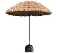 Large Beach 250cm Outdoor Waterproof Sunshade Hawaiian Parasol, Thatched Umbrella for Round Garden Pool Patio