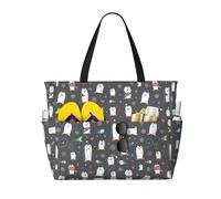Large Beach Bags Waterproof Sandproof - Lovely penguin Cute Beach Tote Bags for Women with Zipper