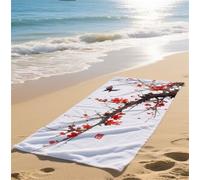 Large Beach Towel for Adults 100x200cm Microfiber Beach Towel White Quick Dry Towels Sand Resistant Material Sunbed Towels with Pockets for Camping Beach Vavation Swimming Pool Yoga,Fatty Liver bz-211