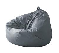 Large Bean Bag Chair Cover, Top Faux Leather Bean Bag Sofa Cover,Jumbo Lazy Sofa Cover (No Filler),Bean Bag Couch Pouf Chaise for Bedroom Living Room Garden,C-110 * 120cm