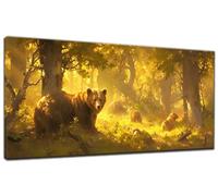 Large Bear 24x56in Diamond Art Kits Adults, Diamond Painting Kits Autumn, Full Round Drill Crystal Creations Embroidery Arts and Crafts, DIY Diamond Art Painting for Wall Art Home Decor and Gifts J-0
