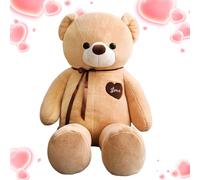Large Bear Plush - 55 Inch Cuddly Bear Figure | Plush Animal Doll - Large Decorative Bear Made from 140 cm Size Brings Comfort in the Living Room at Celebrations