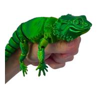 Large Bearded Dragon Reptile Colour Changing Fidget Toys, Fidget Pet Toy Set, Stress Relief Lizard, Calming Gift Idea (Jungle)