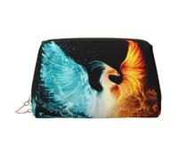 Large Beautiful Phoenix Printed Cosmetic Bag Portable Cosmetic Storage Bag Suitable for Travel and Business Trips