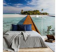 Large bedroom wallpaper mural Paradise island sea beach 366x254cm Photo Wall