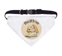 Large 'Bedtime Bunny Rabbit Sleeping' Dog/Cat/Pet Bandana (PD00064372)