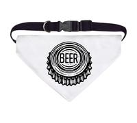 Large 'Beer Bottle Cap' Dog/Cat/Pet Bandana (PD00064784)