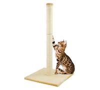 (Large, Beige) KCT Cat Scratching Post for Indoor Kitten 40/78cm Scratcher Pole Scratch Natural Durable Sisal Freestanding Sturdy for Small Spaces