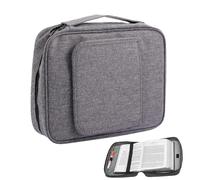 Large Bible Cover - Heavy Canvas Fabric, Zipper Closure, Reinforced Handle Strap, Bookmark Ribbon Insert with Bible Carrying Bag for Boys Water-Resistant Study Holder Pockets | for Christma