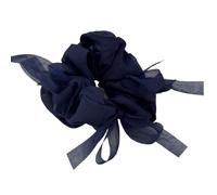 Large Big Elastic Hair Bands Accessoires Tie Scrunchies For Women Girl Rubber Vintage Ribbon Designer Bow Headdress Fashion Kpop(Tibetan blue)
