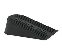 Large Big Rubber Door Stopper Made In USA - Door Stop Wedge for Carpet, Tile, Concrete Floor, Tall Door Stoppers for Bottom of Door - Heavy Duty for Commercial & Home - 6.5 x 2.75 x 1.9 Inches - Black