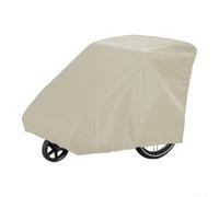 Large Bike Trailer Cover 140x84x100cm Windproof Design | Double-sided tape seams, fully waterproof, keeps interior dry, for durable material, fits most brands(Meters white)